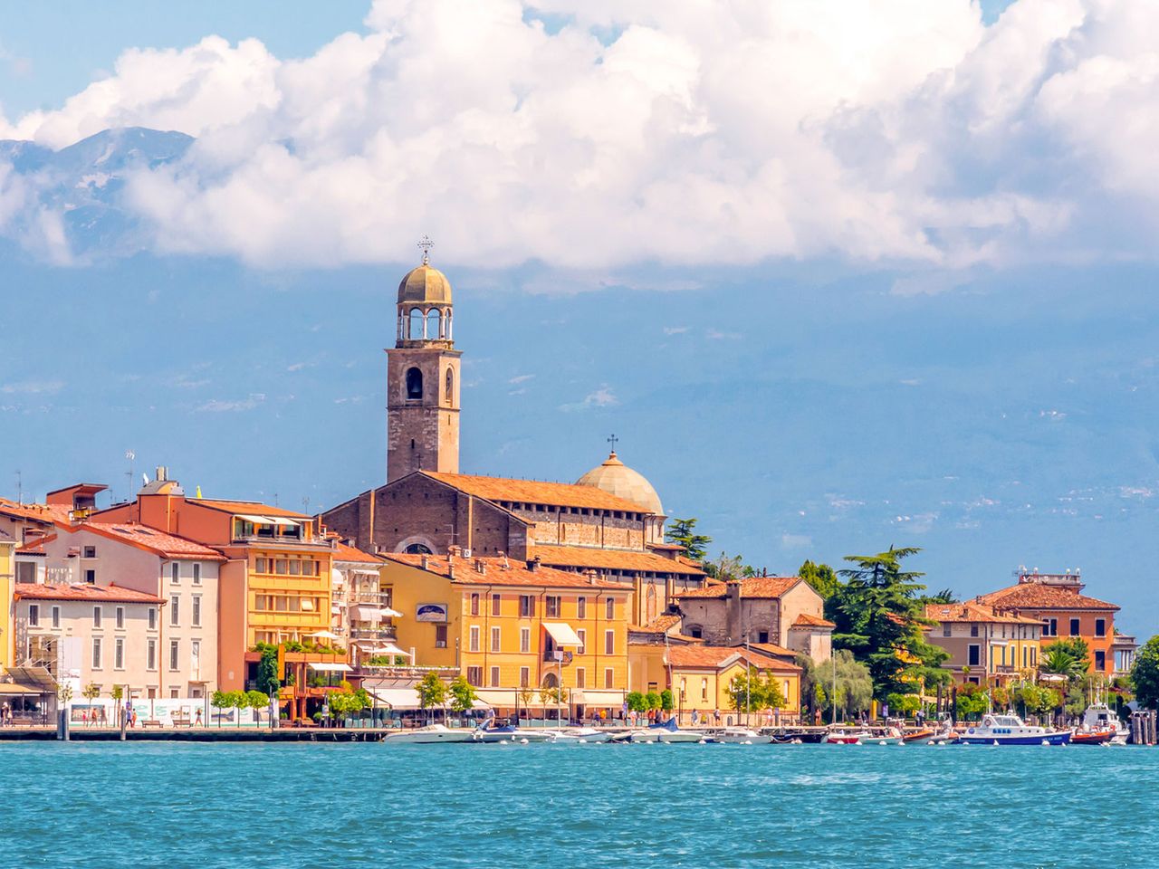 Blick nach Salò am Gardasee