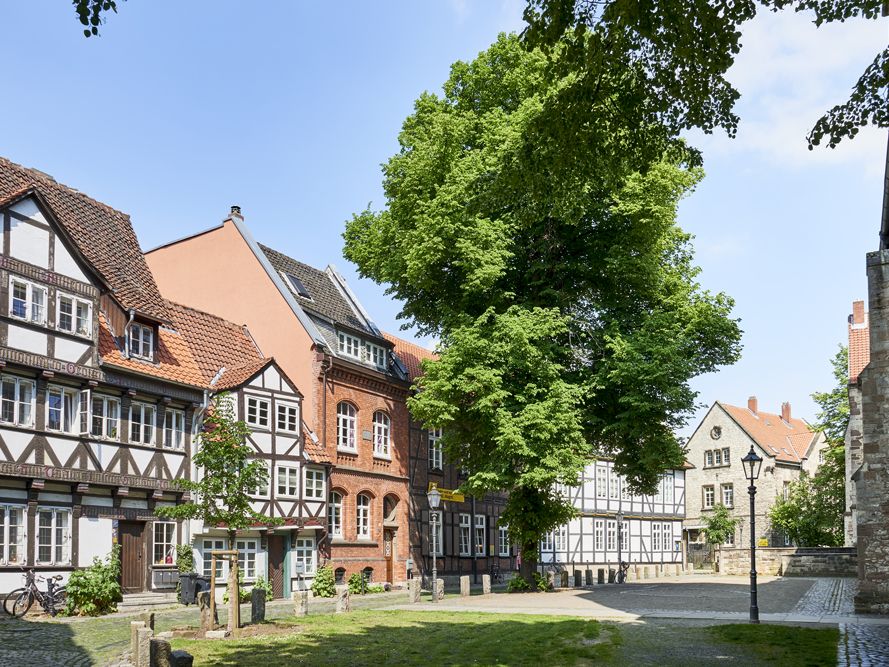 Häuserreihe im braunschweiger Magniviertel