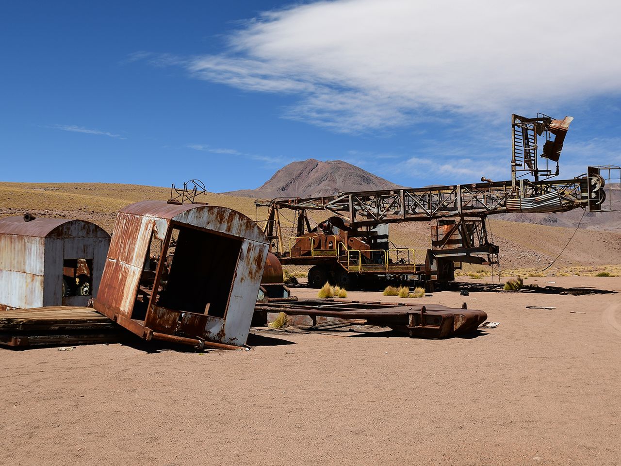 Verlassene Mine in der Atacama-Wüste, Chile