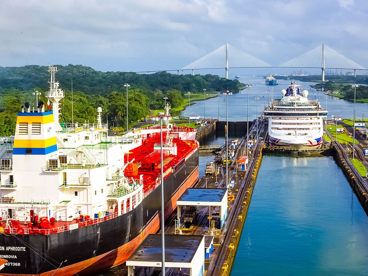 Panamakanal, Miraflores-Schleusen