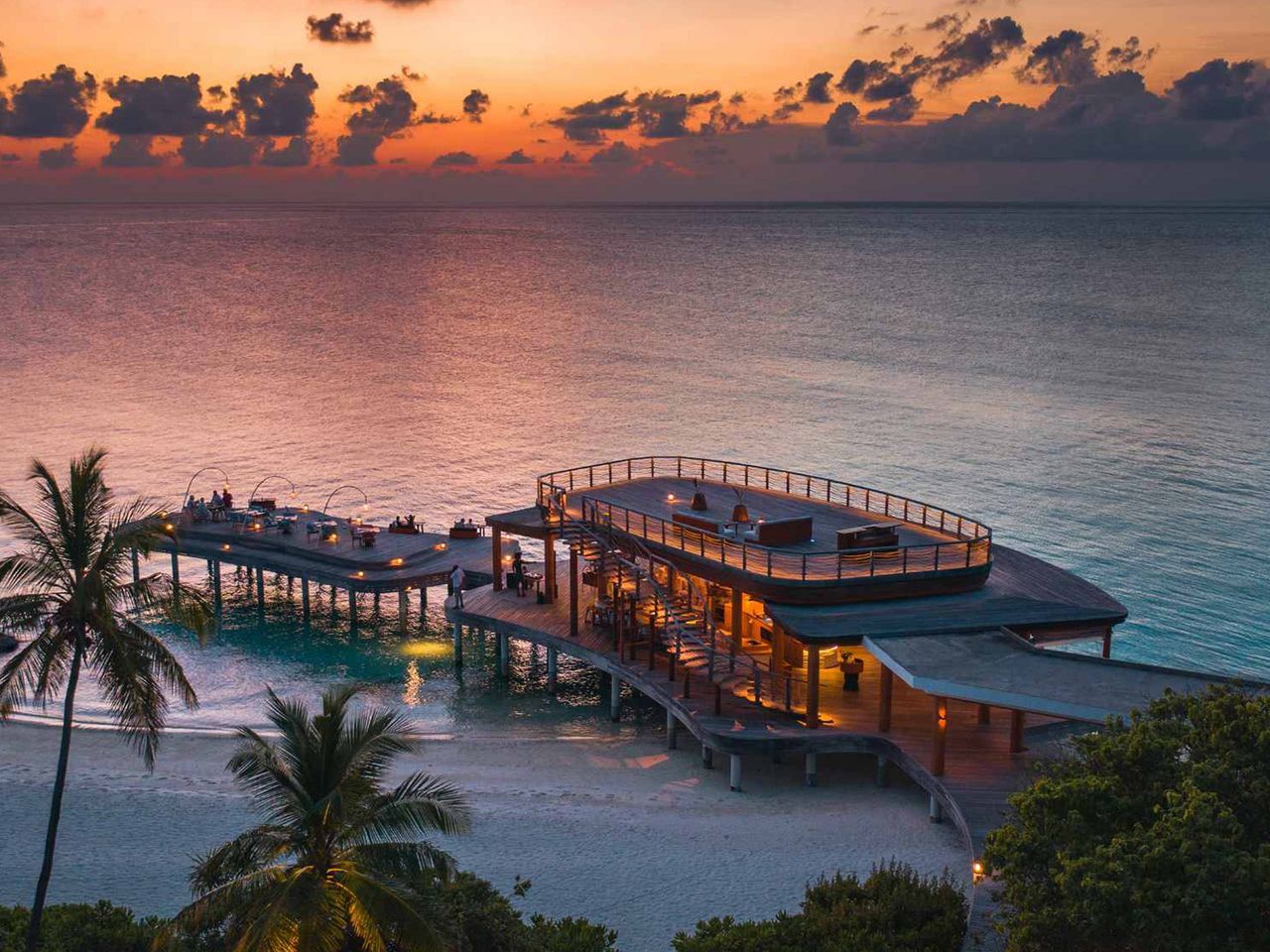 Restaurant Sirru Fen Fushi, Malediven