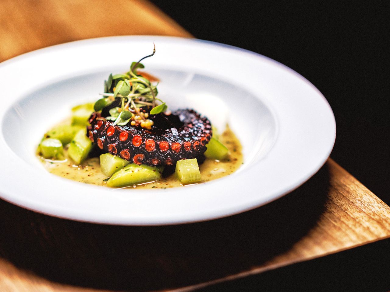 Oktopus im Restaurant Mangold