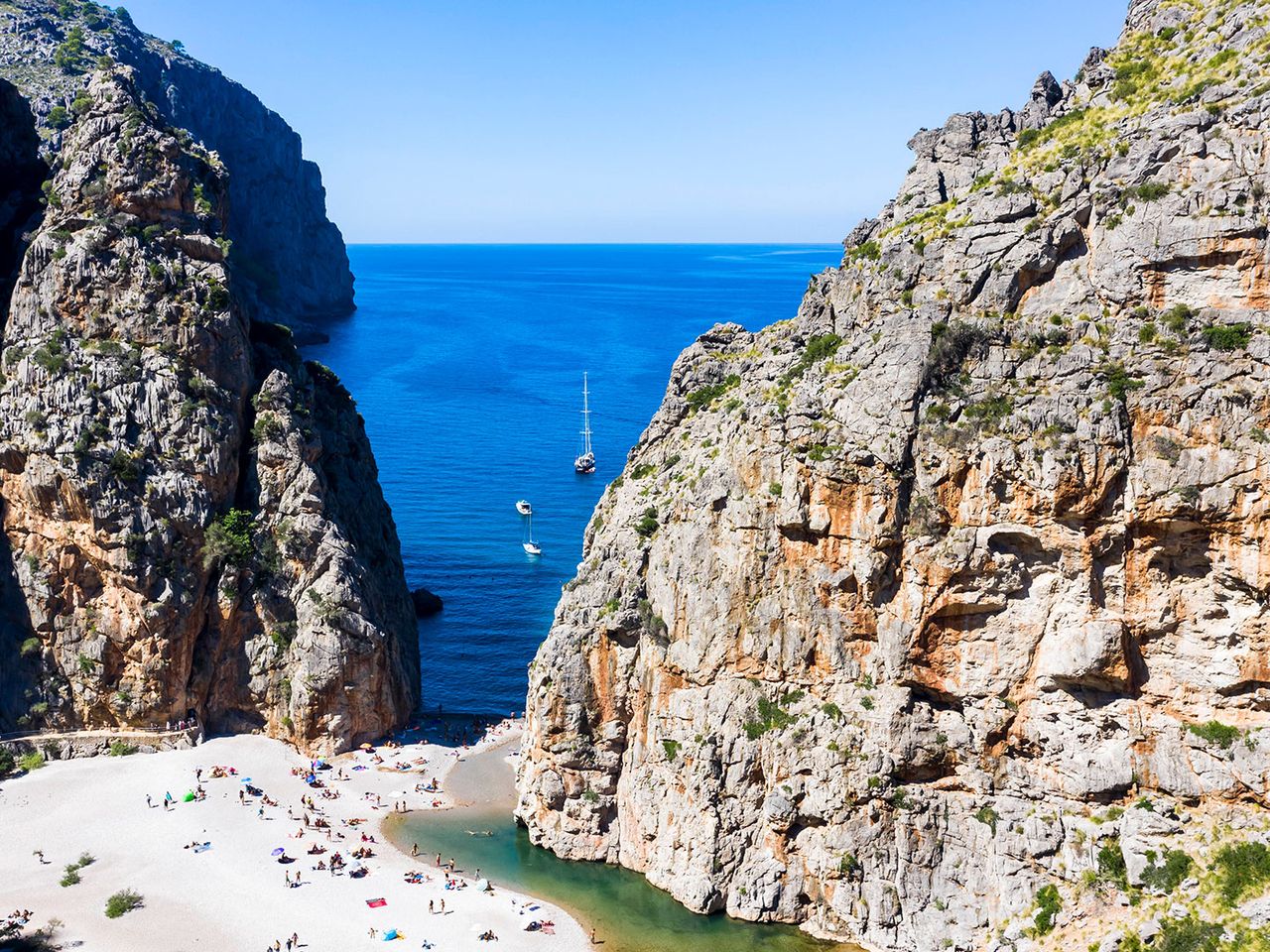 Torrent de Pareis, Bucht von Sa Calobra