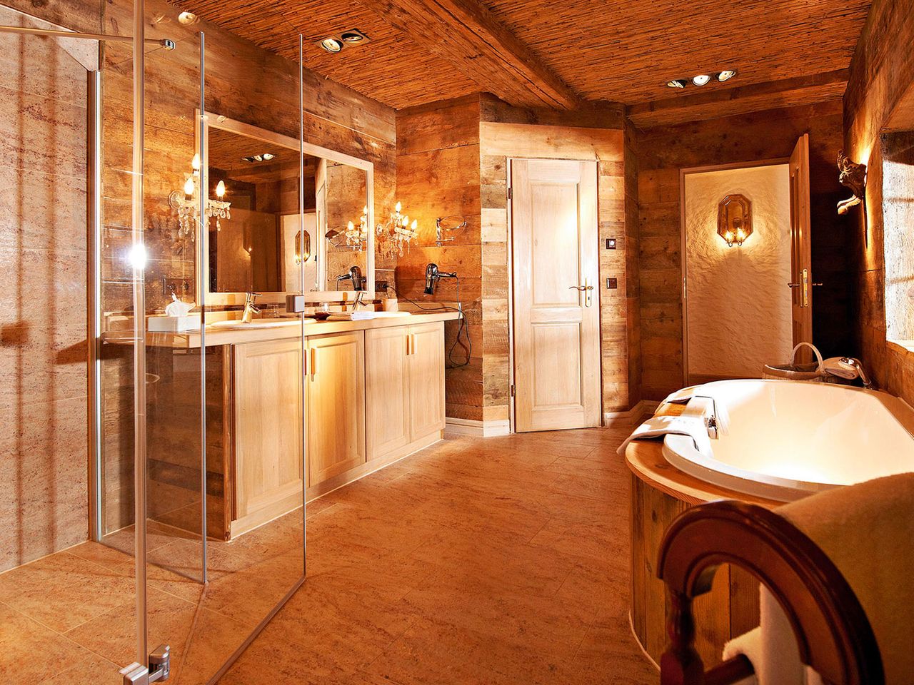Badezimmer in der Landhaussuite, Bleiche Resort & Spa
