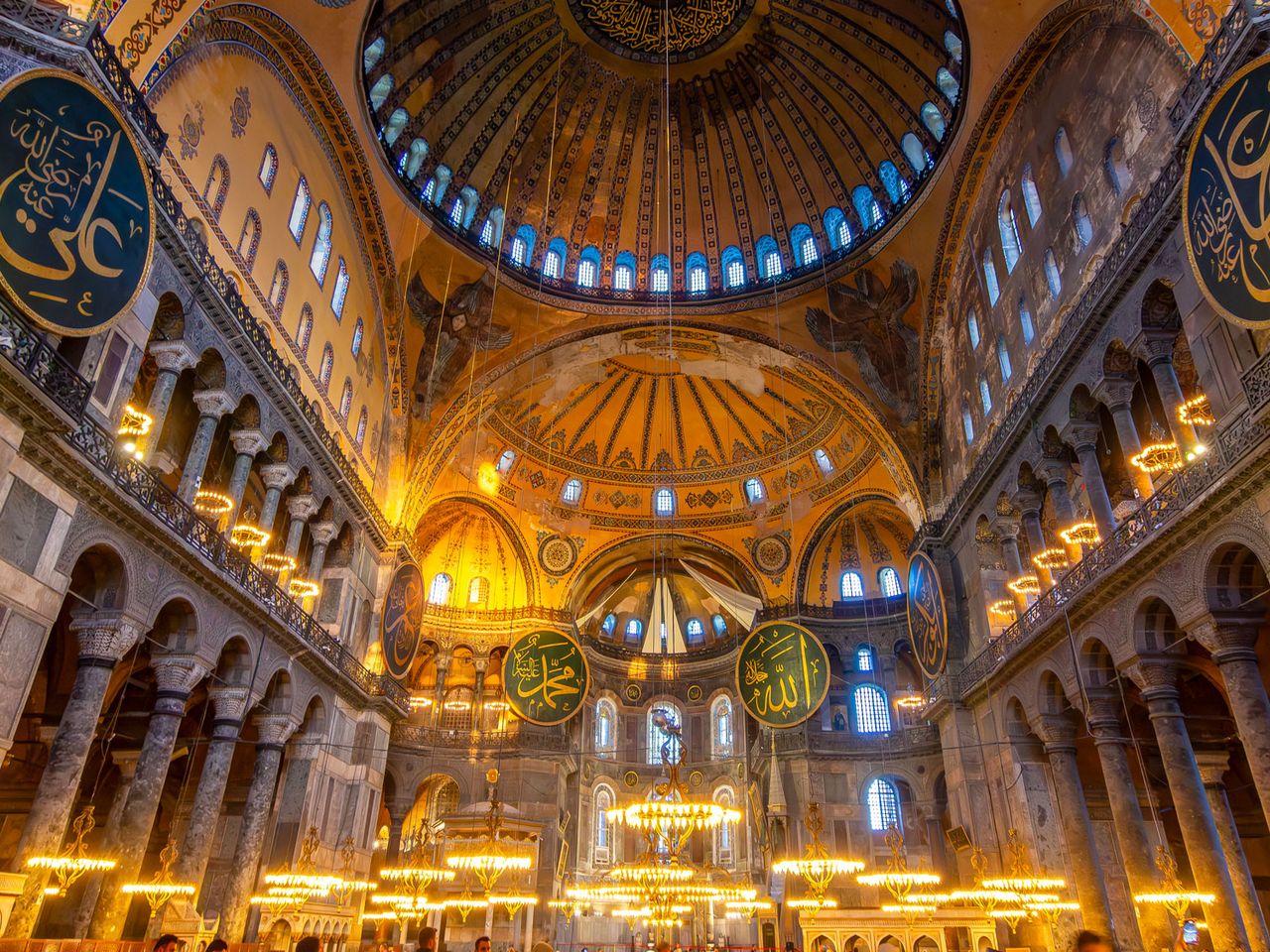 Innenansicht der Hagia Sophia, Istanbul