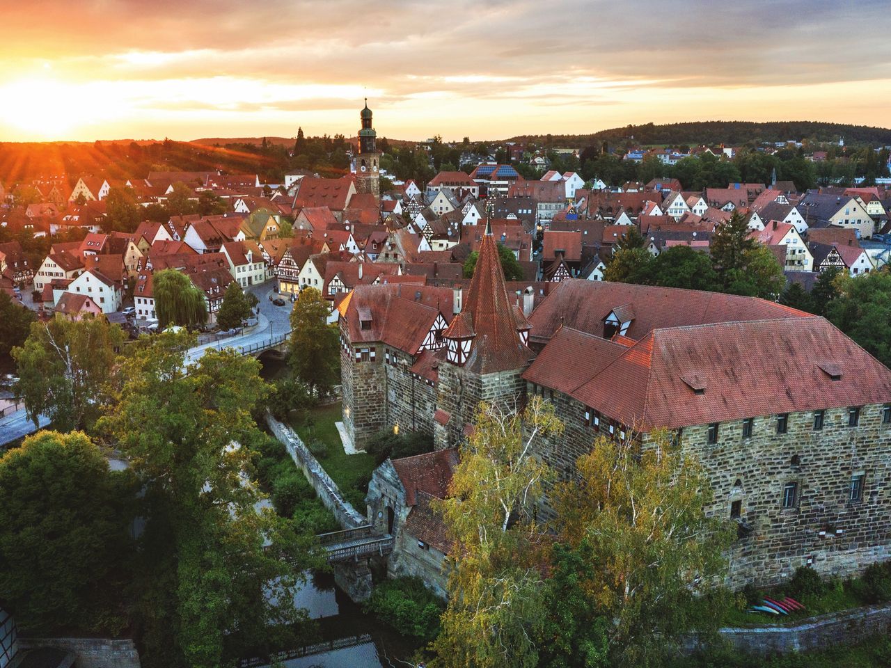 Blick auf das Wenzelschloss