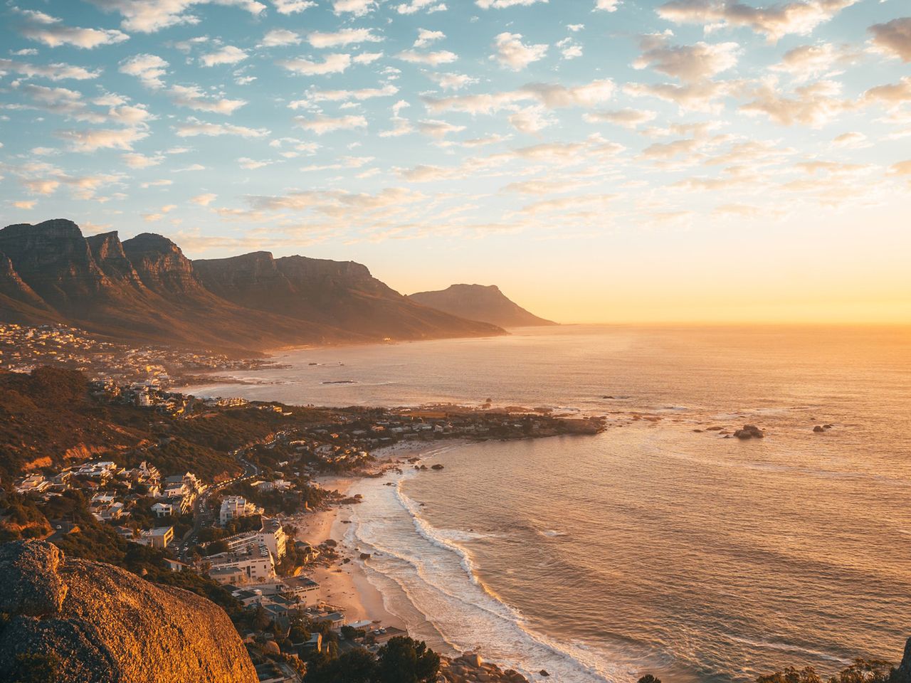 Küste von Kapstadt in Südafrika