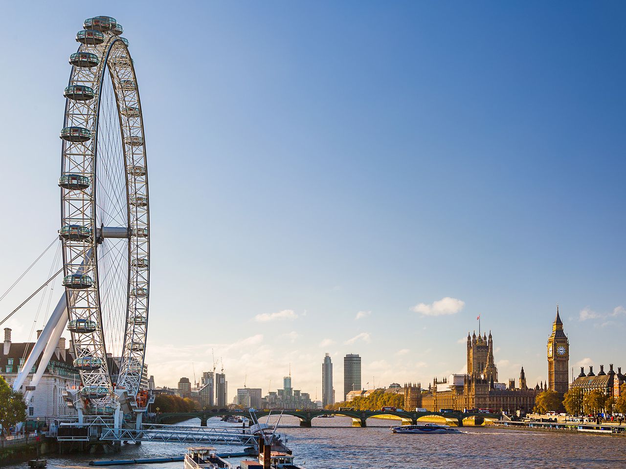 London Eye an der Themse