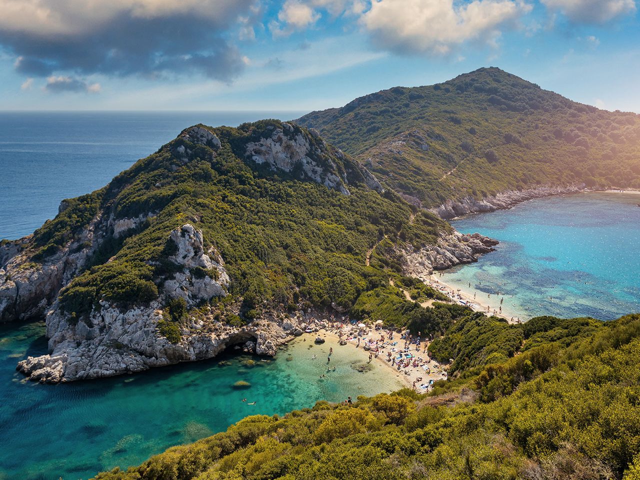 Zwillingsstrand von Porto Timoni auf Korfu