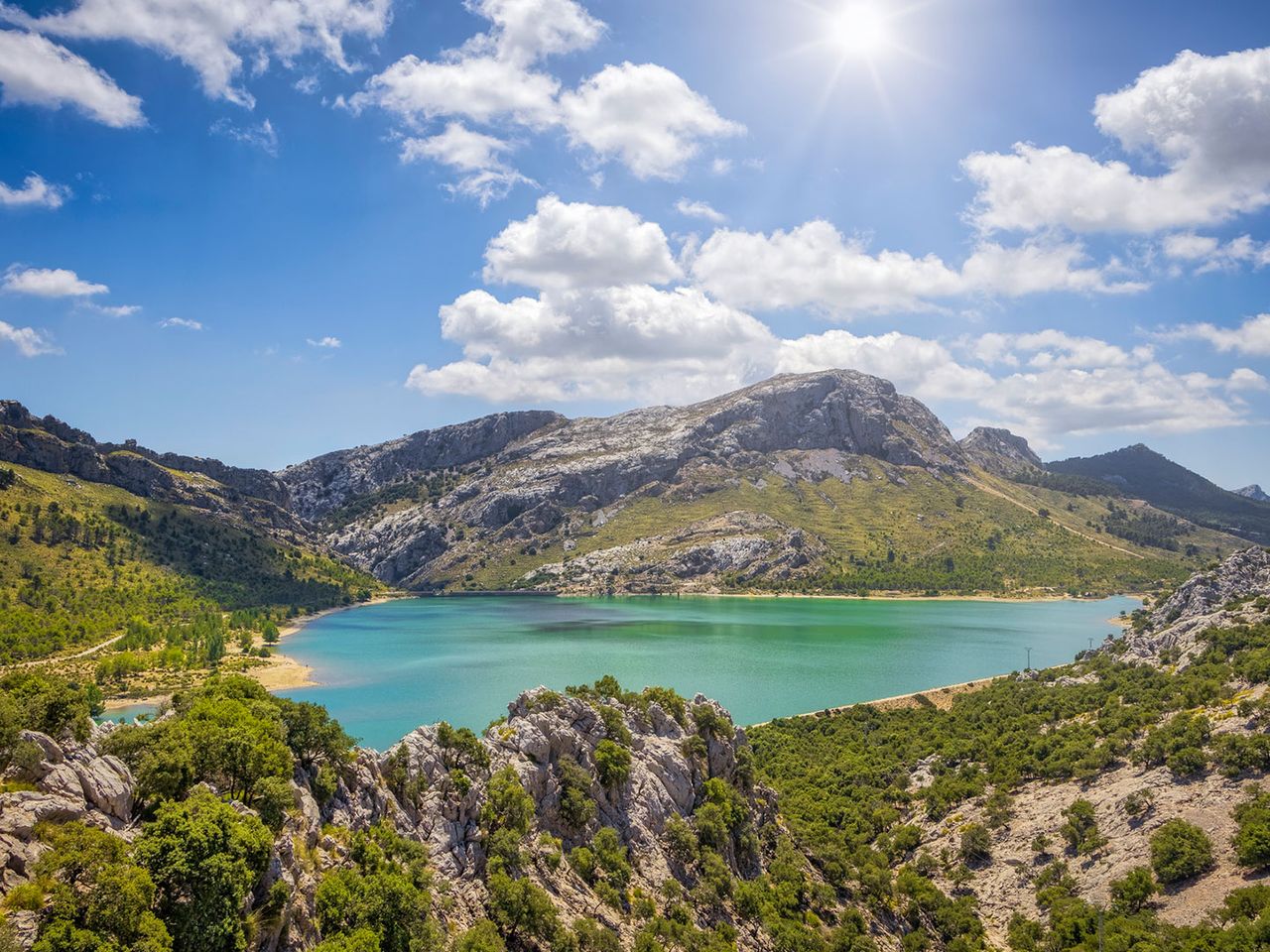 Stausee im Tramuntana-Gebirge