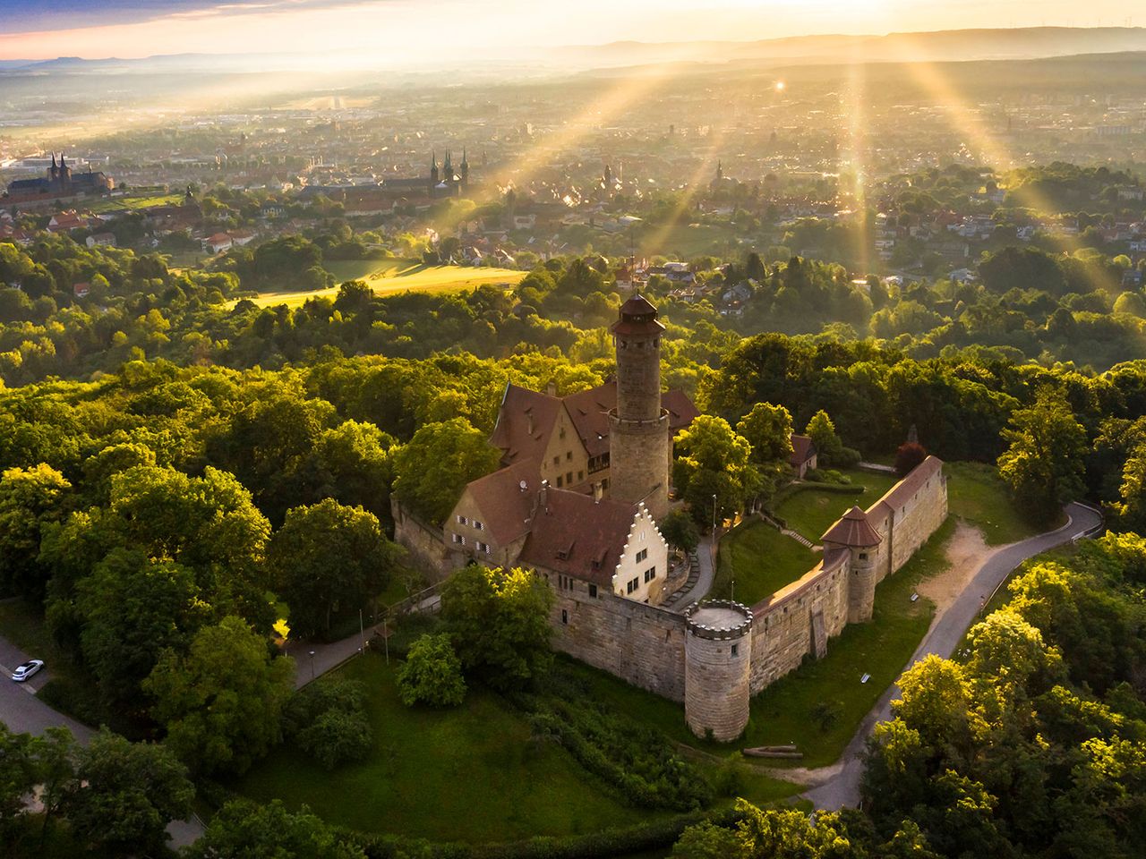 Altenburg in Bamberg von oben