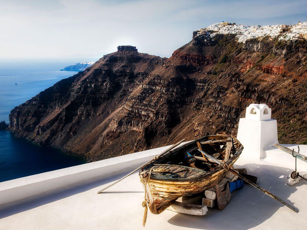 Sakros-Felsen in Imerovigli, Santorini