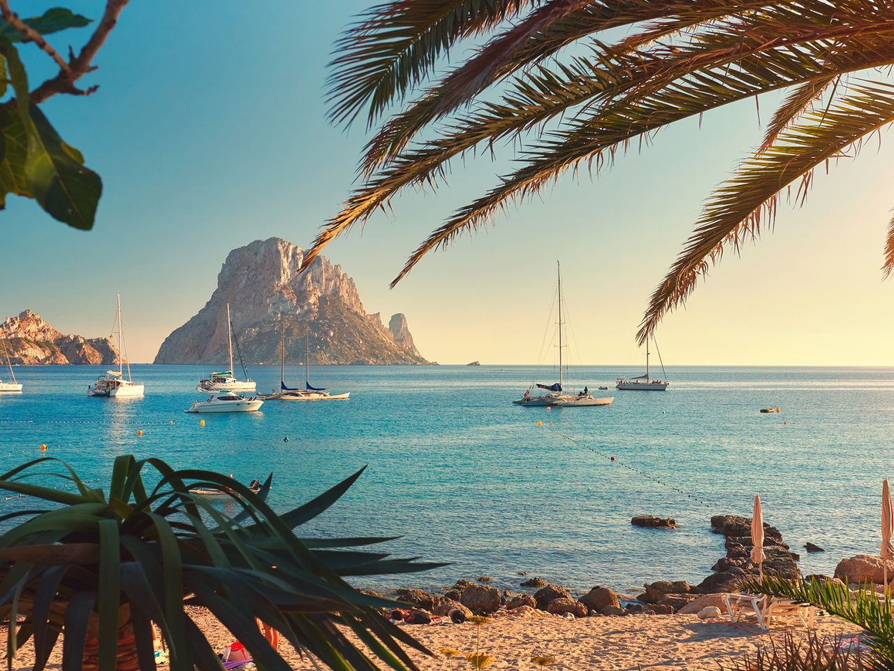 Cala d' Hort im Südwesten von Ibiza