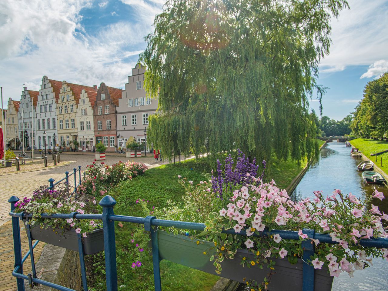 Kanal und Häuser im niederländischen Stil, Friedrichstadt