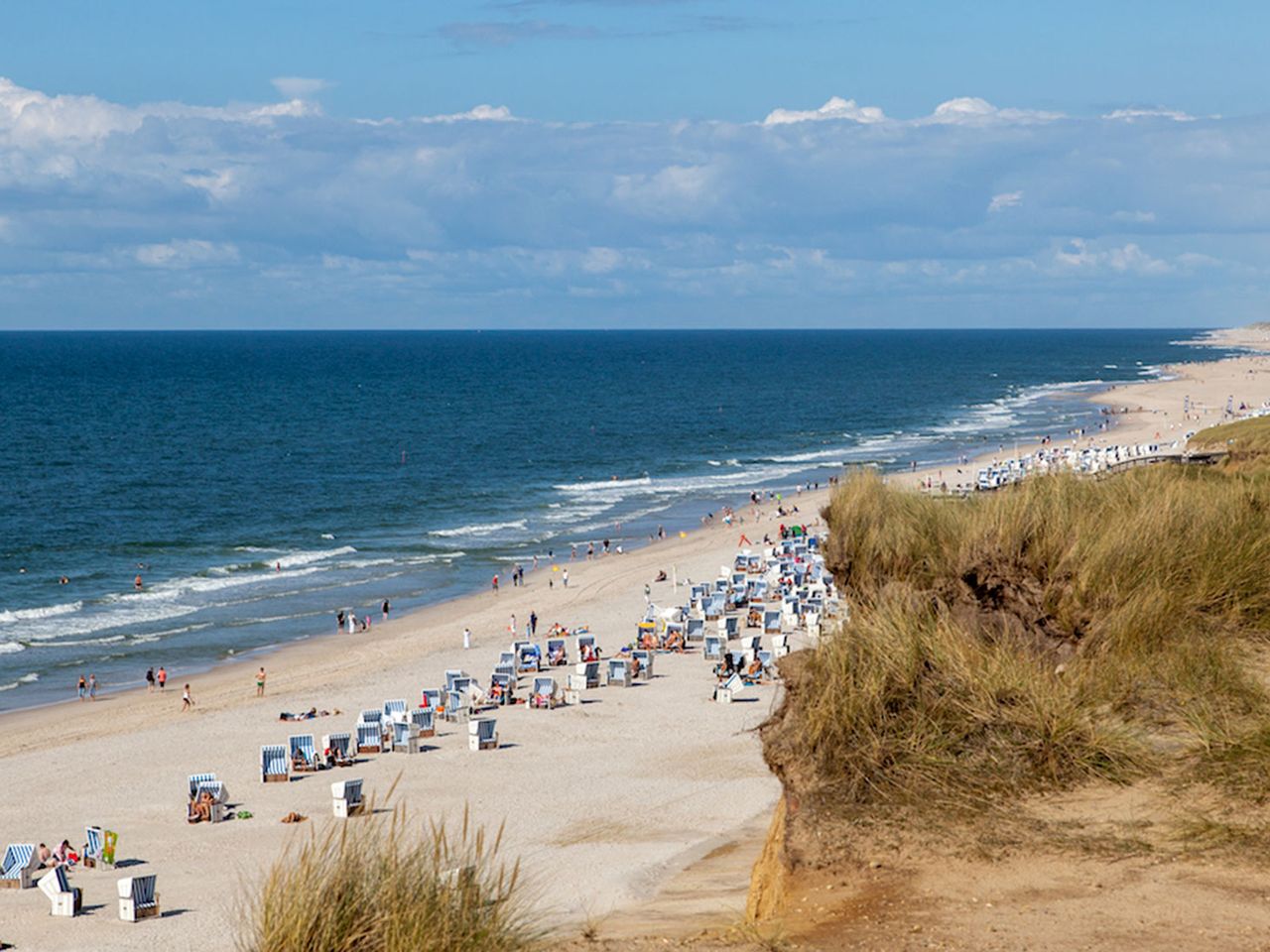 Rotes Kliff, Kampen auf Sylt