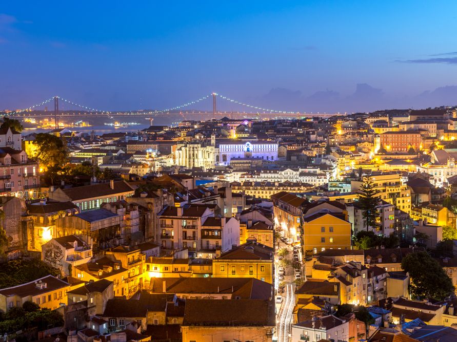 Ausblick auf Lissabon und die Ponte 25 de Abril