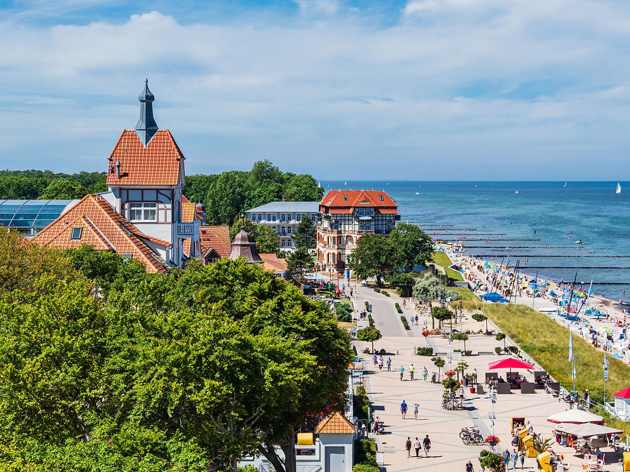 Strandpromenade Kühlungsborn an der Ostsee