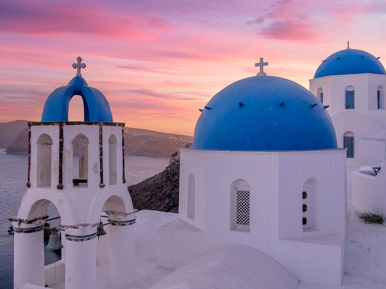 Sonnenuntergang in Oiá, Santorini