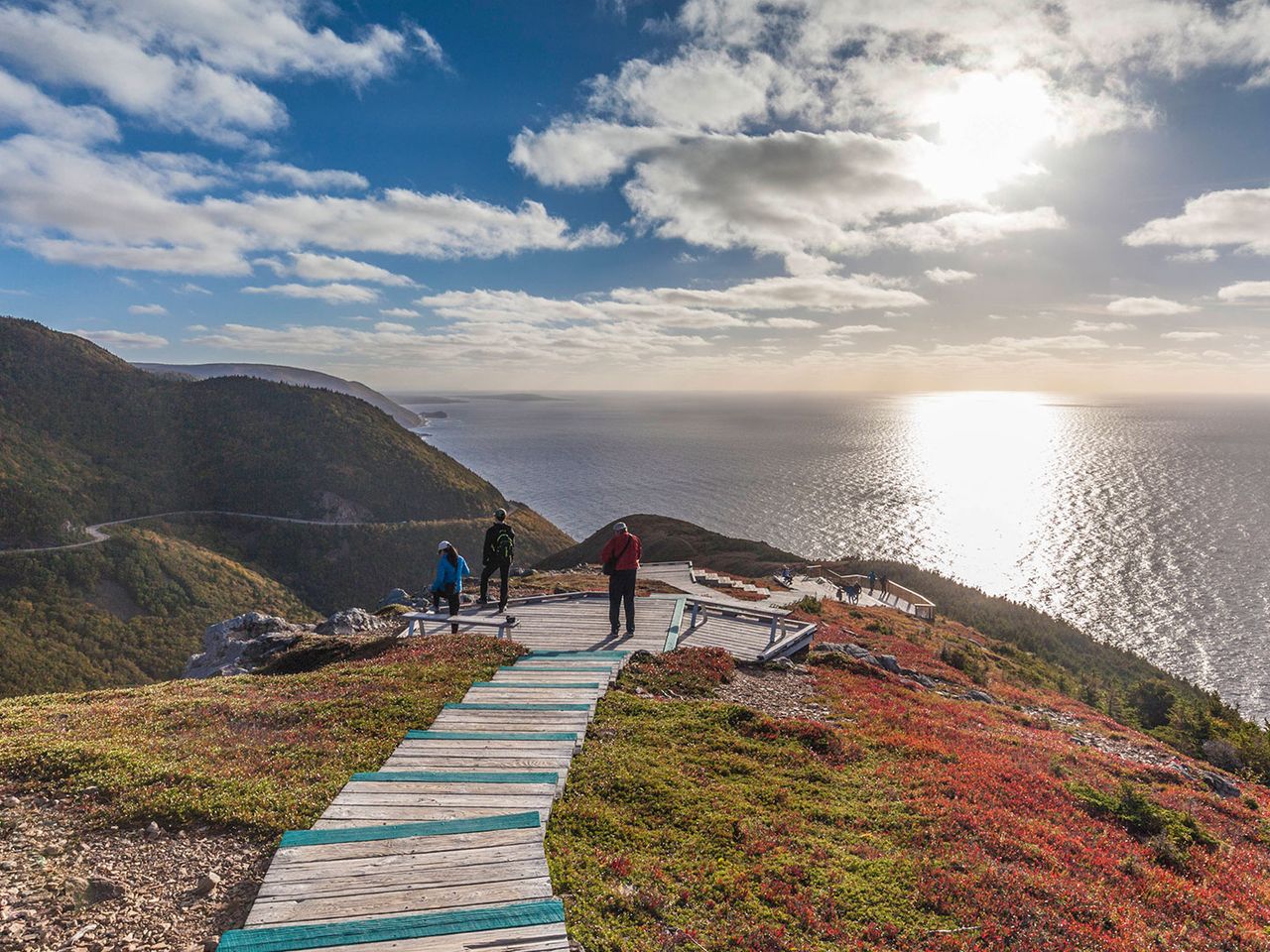 Cabot Trail in Nova Scotia, im Herbst