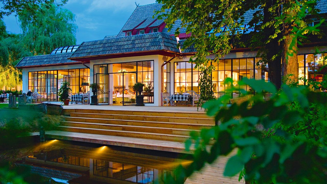 Kahnhafen des Hotels Bleiche Resort & Spa