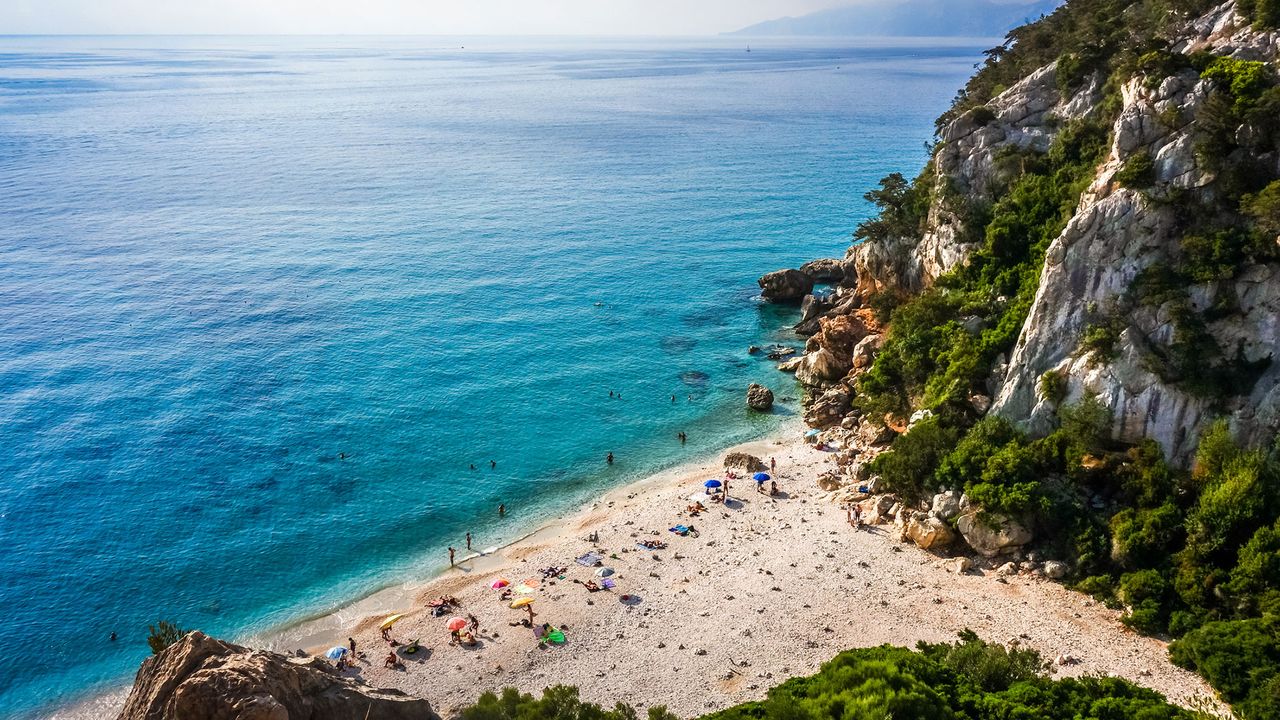 Cala Fuili von oben