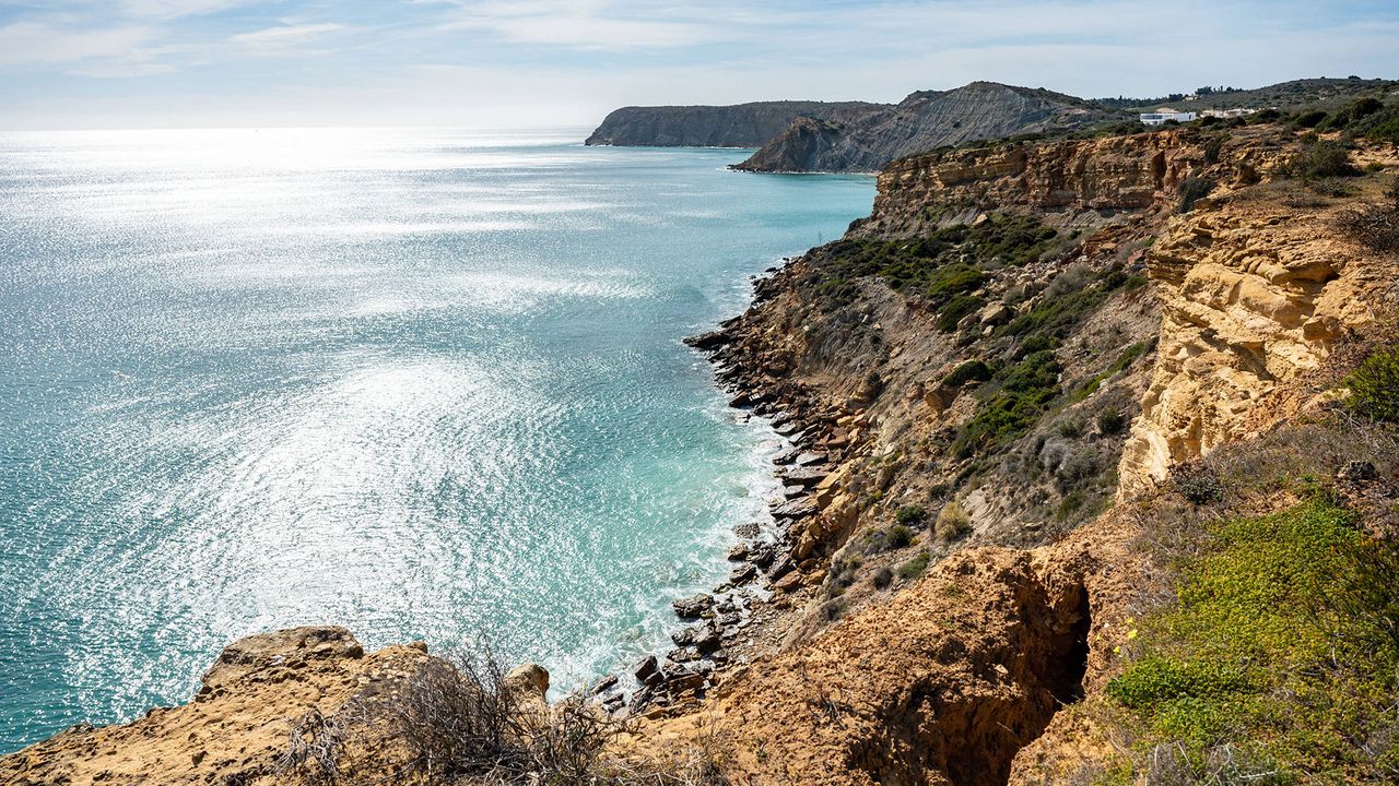 Panoramablick vom Fischerpfad in Portugal aus