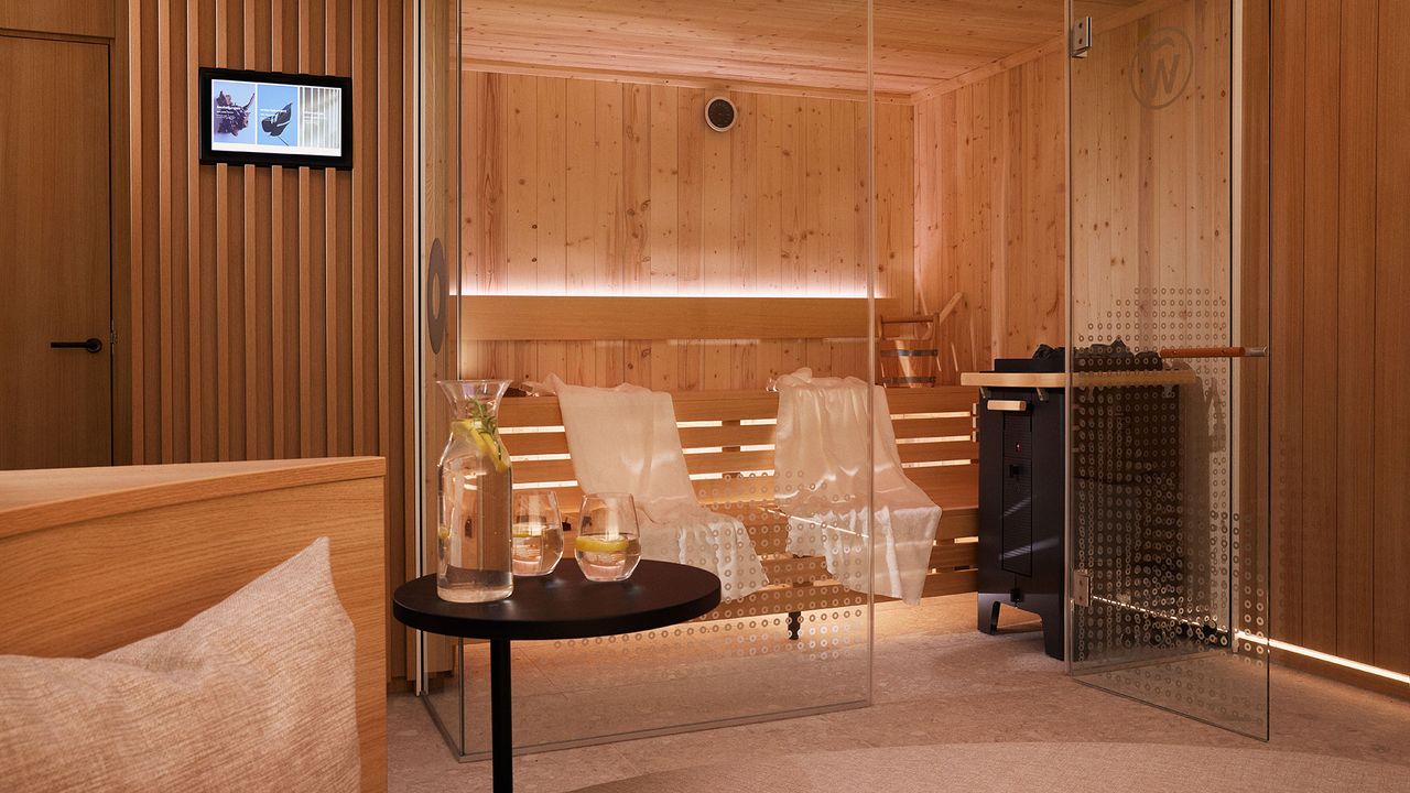 Privater Spabereich mit Sauna und Ruhelounge