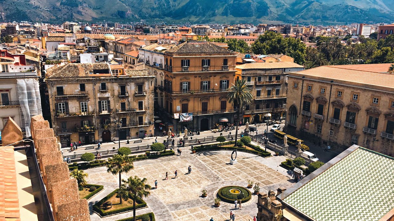 Palermo in Sizilien, Aufnahme von oben
