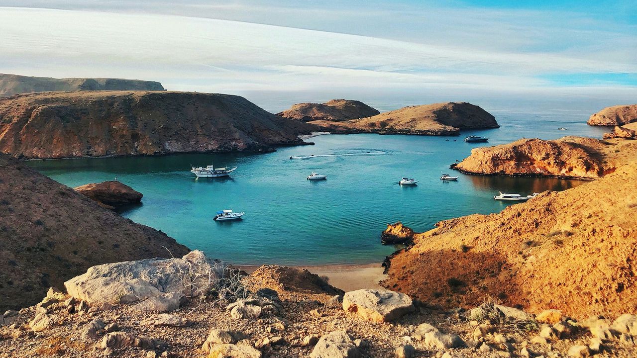 Blick aufs Arabische Meer in Oman
