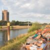 Strand-Feeling an der Mündung des Neckar in den Rhein