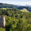 Die Ruine der Zähringer Burg nahe Freiburg im Schwarzwald 