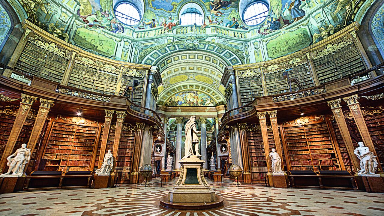 Prunksaal in der Österreichischen Nationalbibliothek, Wien 