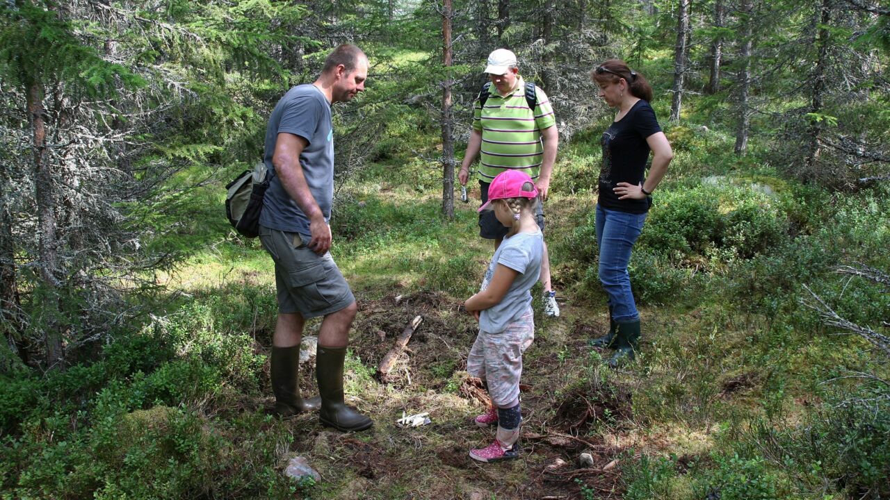 Teilnehmer:innen einer Bärenexkursion in der Finnmark