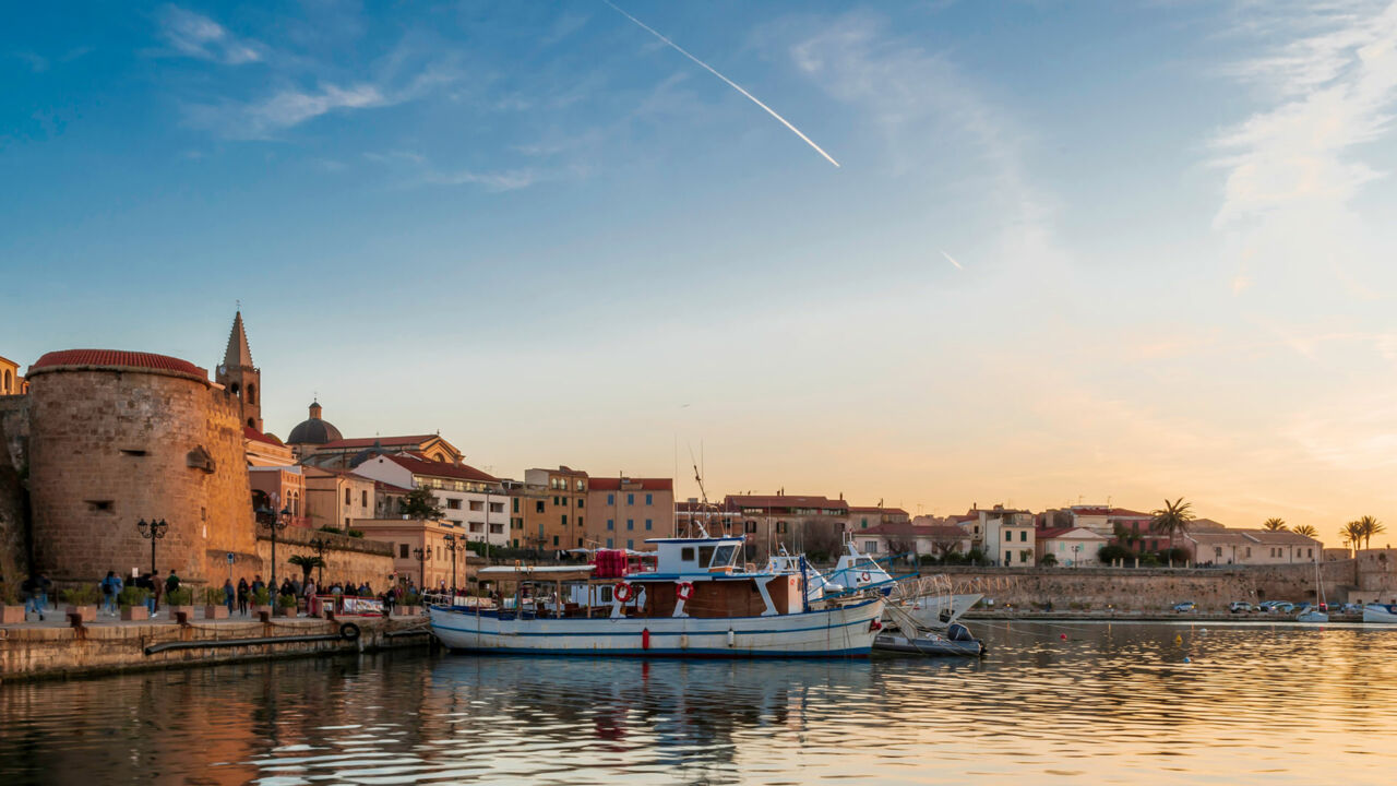 Bastionen in Alghero, Sardinien 