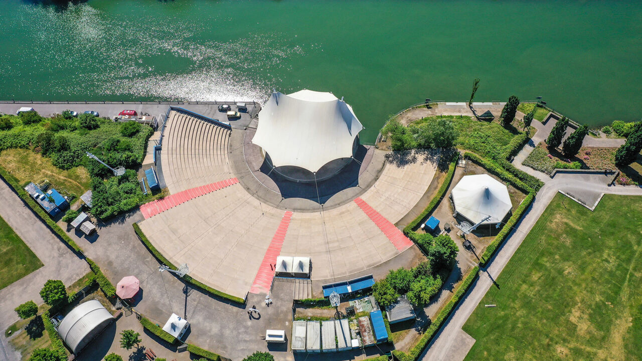 Amphitheater Gelsenkirchen, von oben