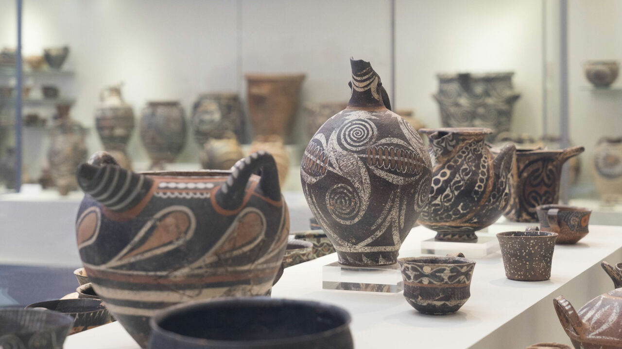 Antike Vasen im Archäologischen Museum Heraklion
