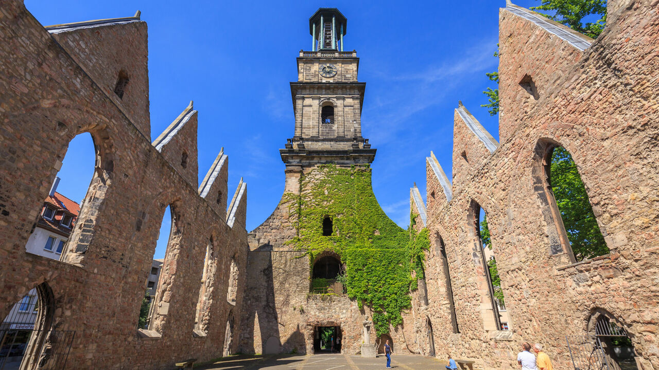 Die Ruinen der Aegidienkirche Hannover