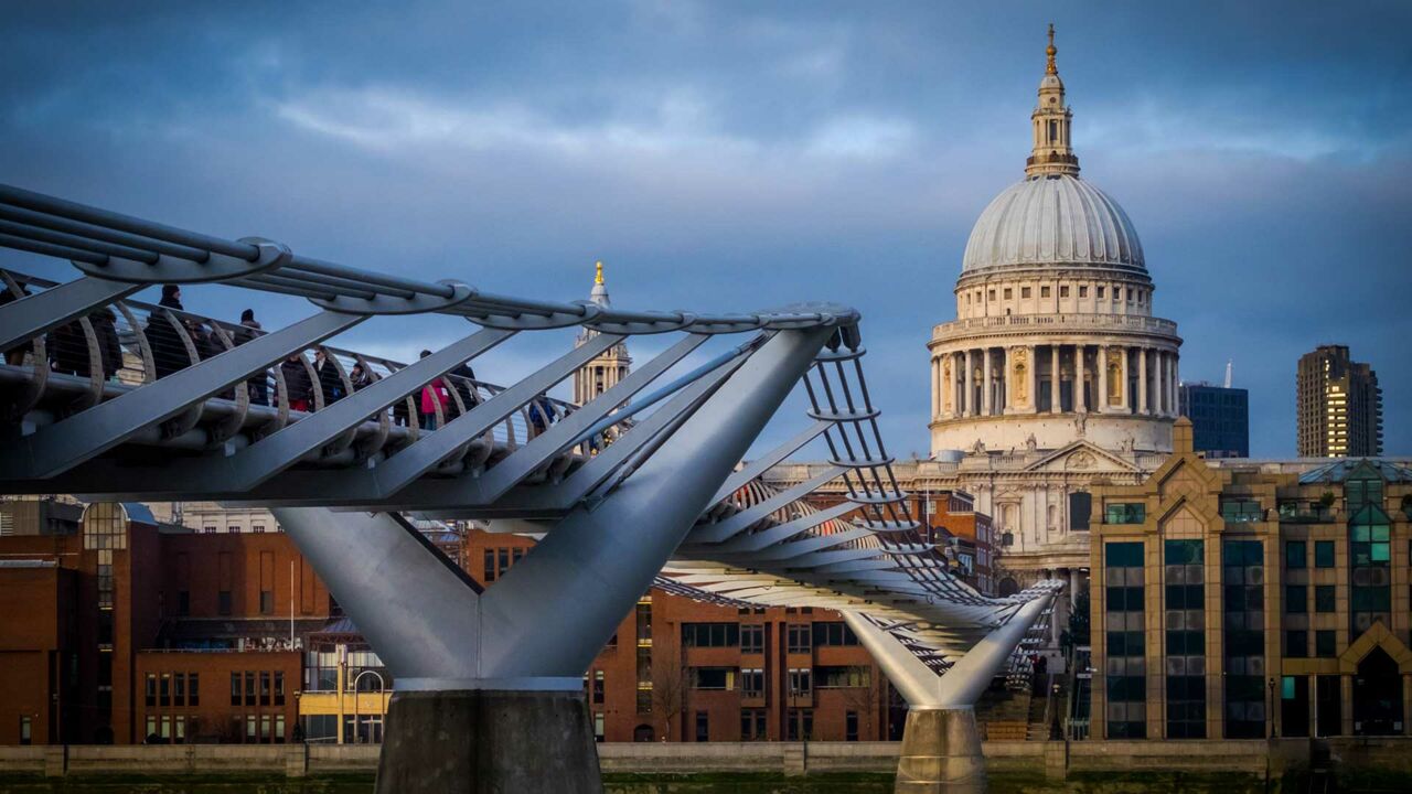 Millenium Bridge London, Harry Potter-Drehort