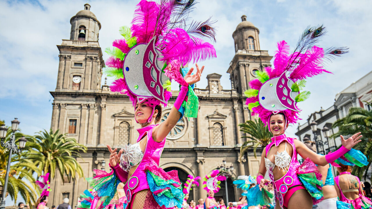 Tänzerinnen auf Gran Canaria, Karneval