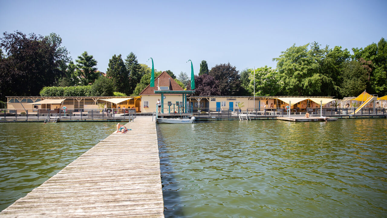 Steganlage im Naturbad Falkensee