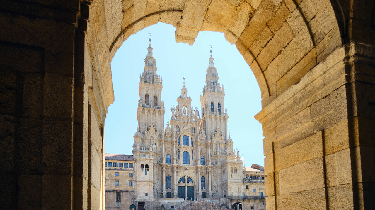 Imposanter Anblick: Die Kathedrale in Santiago de Compostela ist das Ziel der Pilgerreise