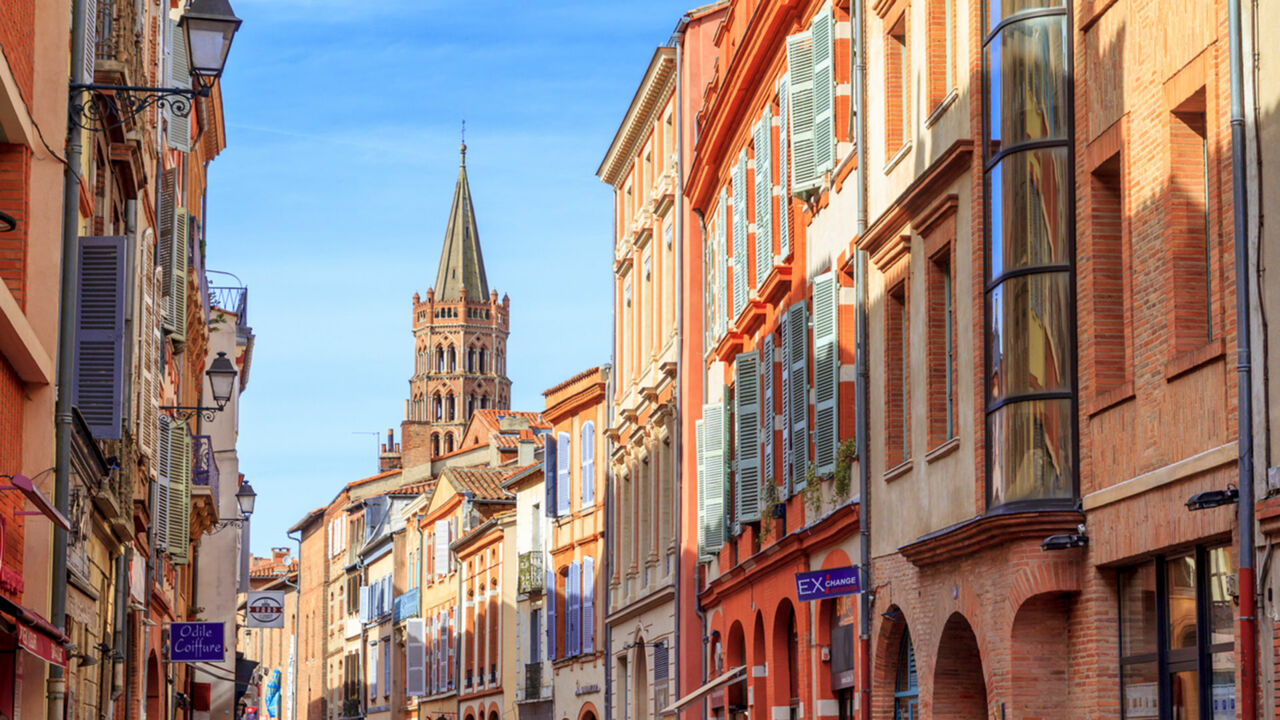Altstadt von Toulouse mit Basilika Saint-Sernin