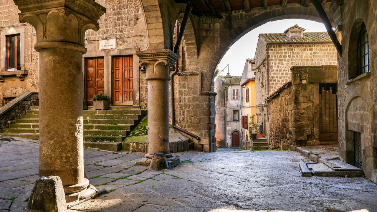 Das Viertel San Pellegrino in Viterbo