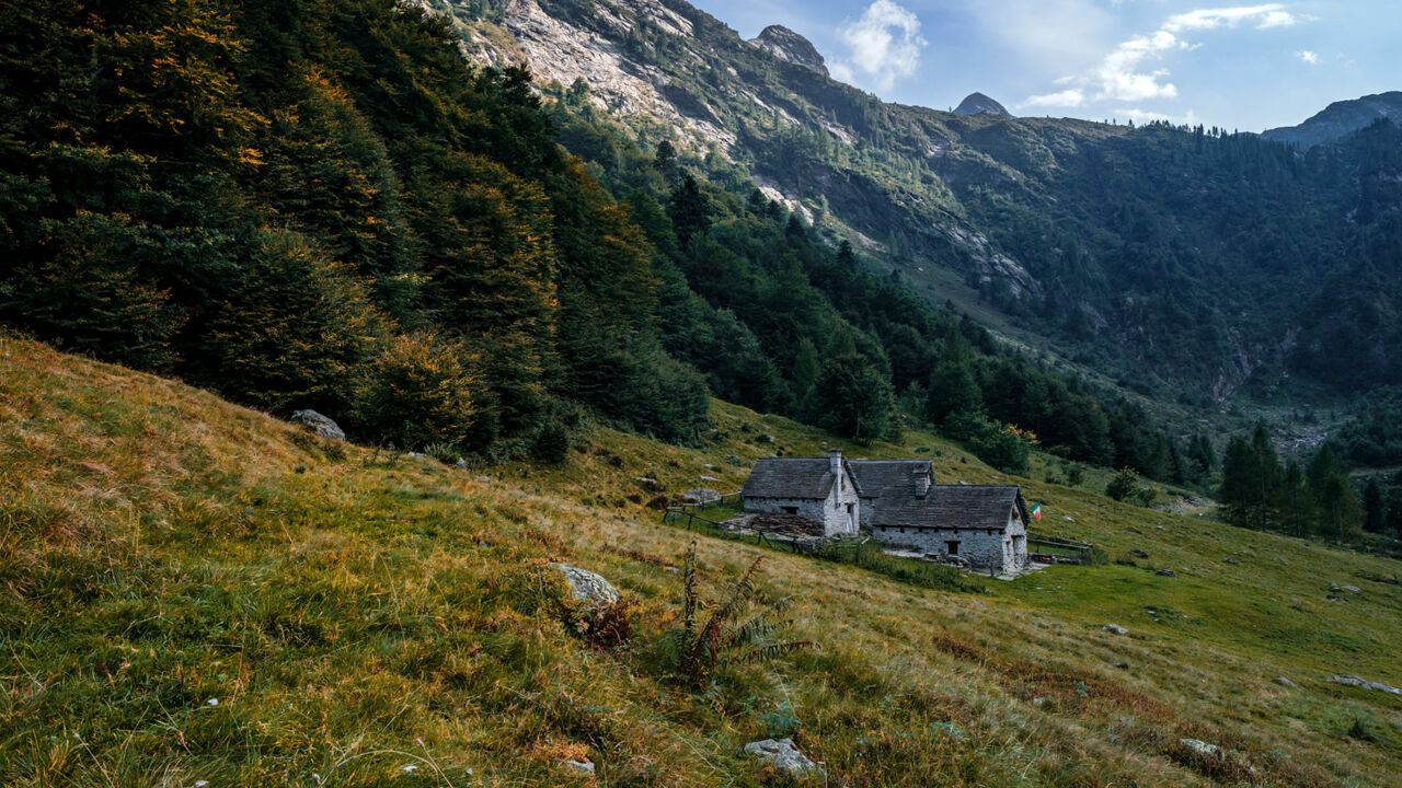 Hütte im Nationalpark Val Grande