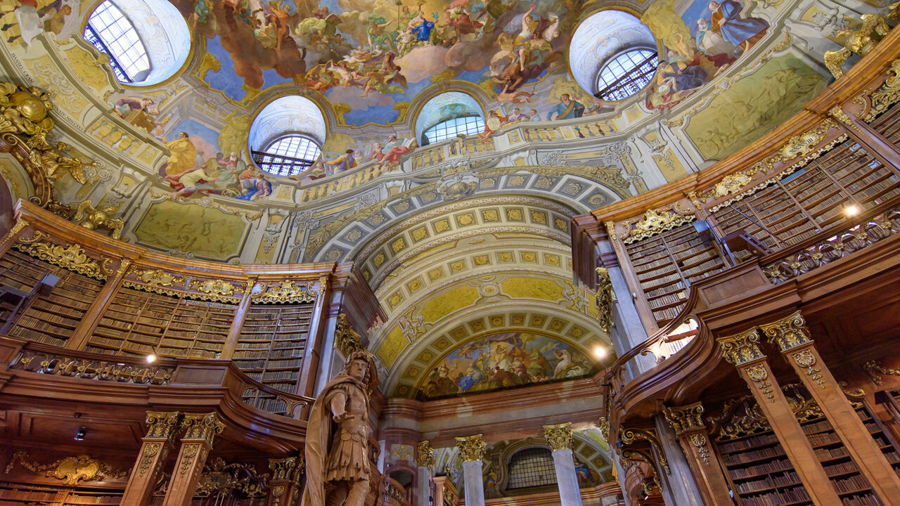 Prunksaal in der Österreichischen Nationalbibliothek, Wien 