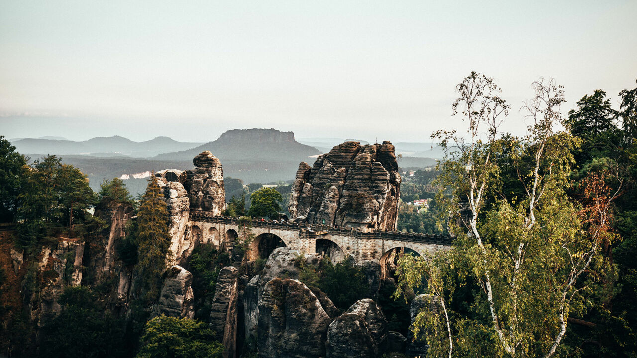 Basteibrücke im Nationalpark Sächsische Schweiz