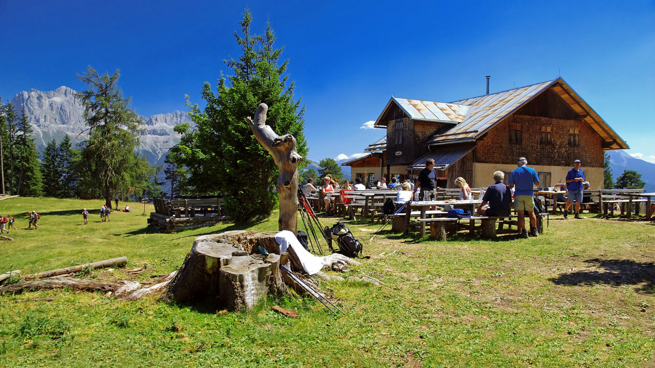 Schutzhütte Tschafon im Rosengarten, Dolomiten