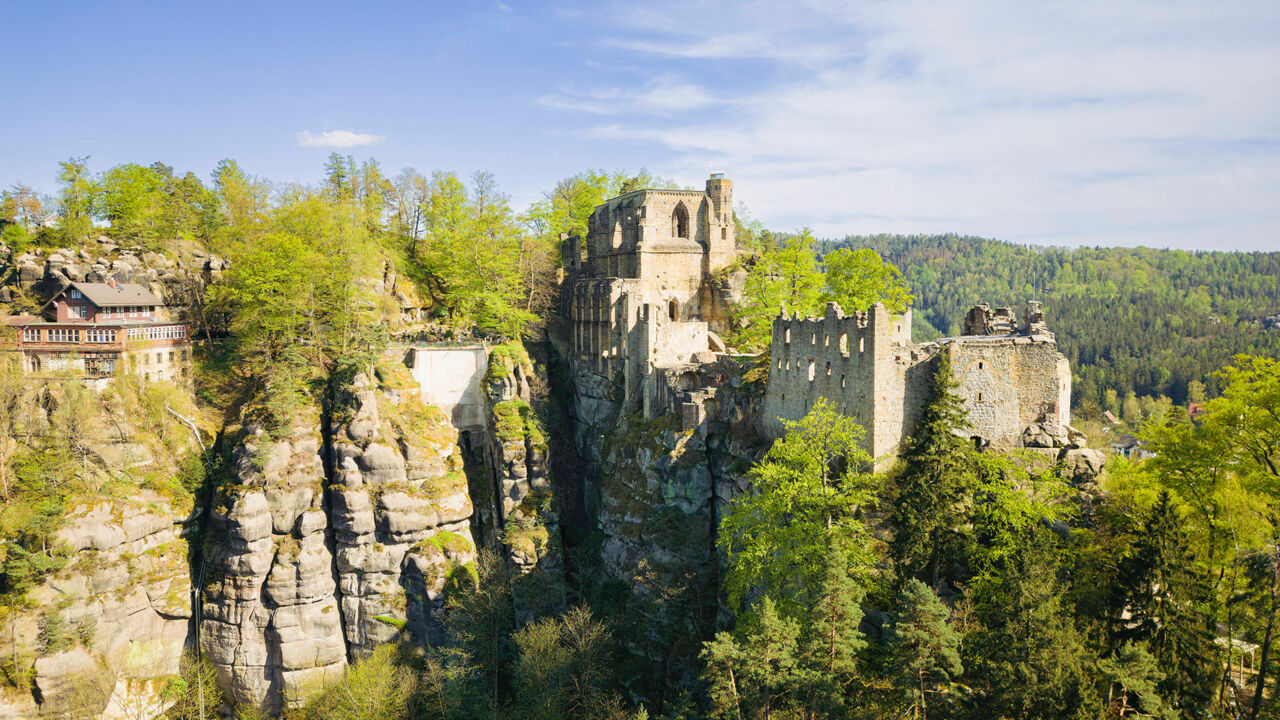 Burg und Kloster Oybin im Zittauer Gebirge