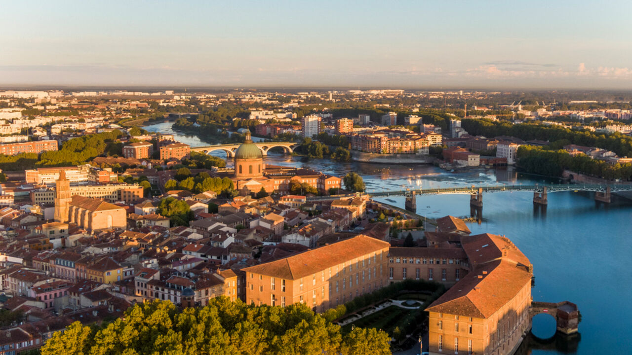 Blick auf die Garonne in Toulouse