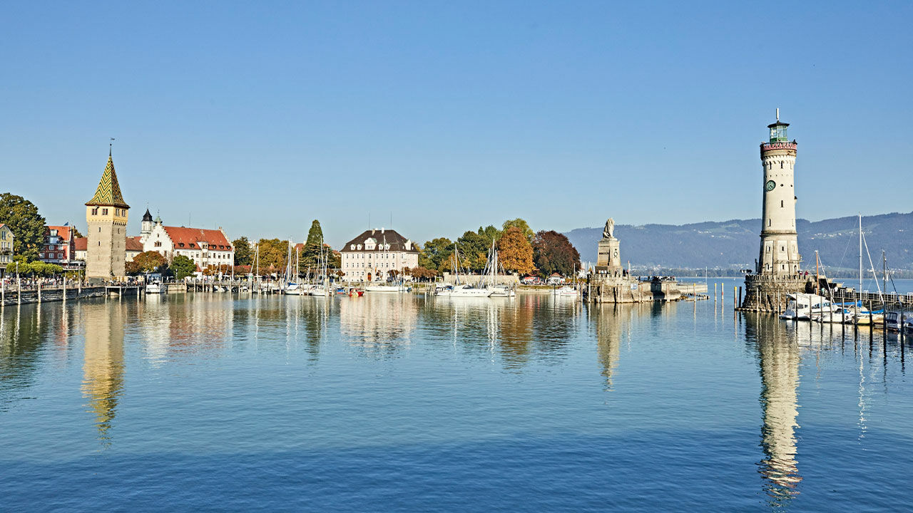 Hafen von Lindau am Bodensee